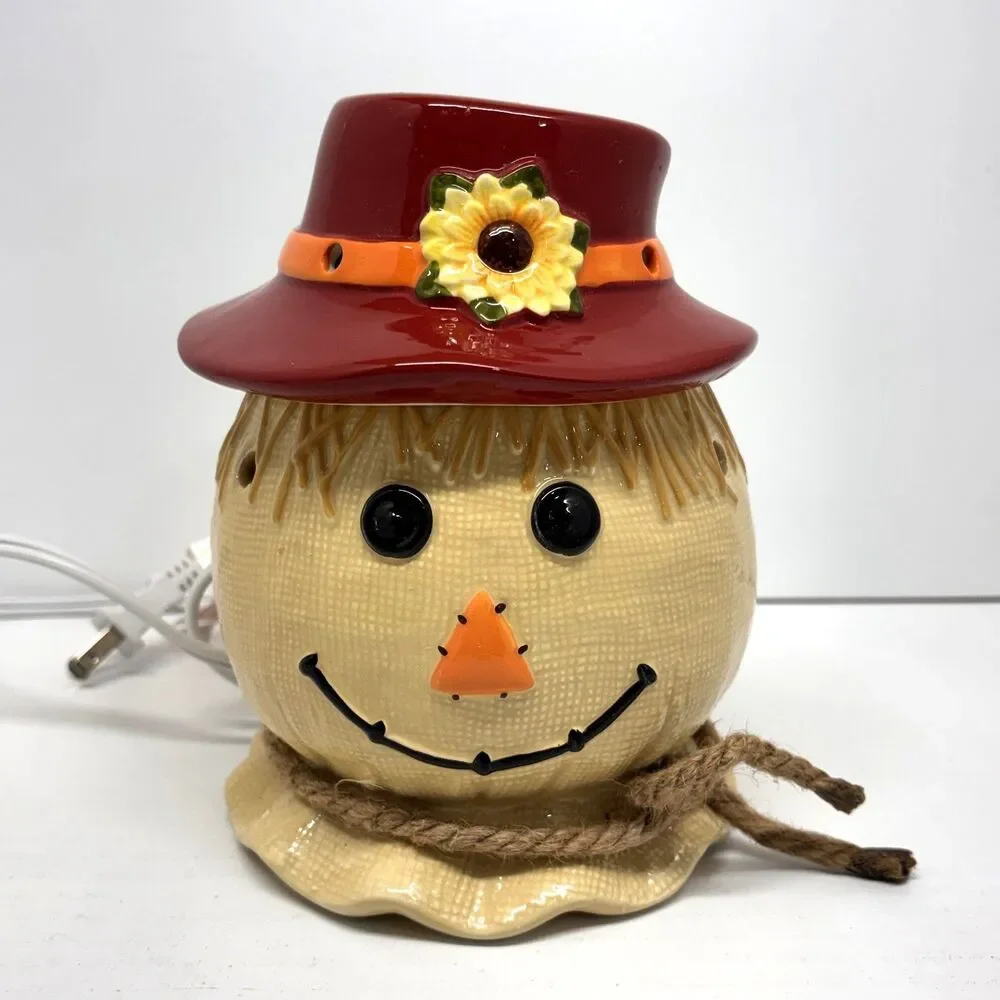 Scentsy Scarecrow Premium Warmer Full Size Retired Fall Halloween Thanksgiving